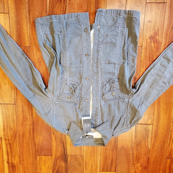 Men's Armani Exchange Light Button Up Jacket - Picture 2 of 7